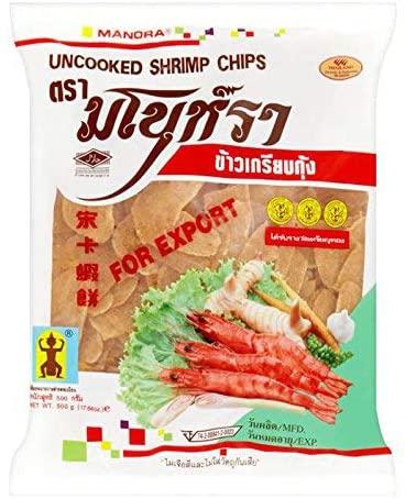 Manora Uncooked Shrimp Chips packet
