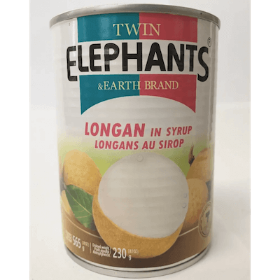 Twin Elephants & Earth Longan in Syrup